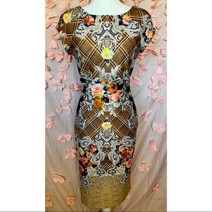 Multi colored midi dress